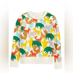 Tucker+ Tate|| Ivory egret backyard camo sweatshirt boys NWT